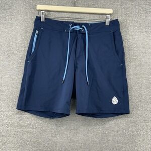 Stio‎ Board Shorts Men Size 30x7.5 Blue Drawstrings Beach